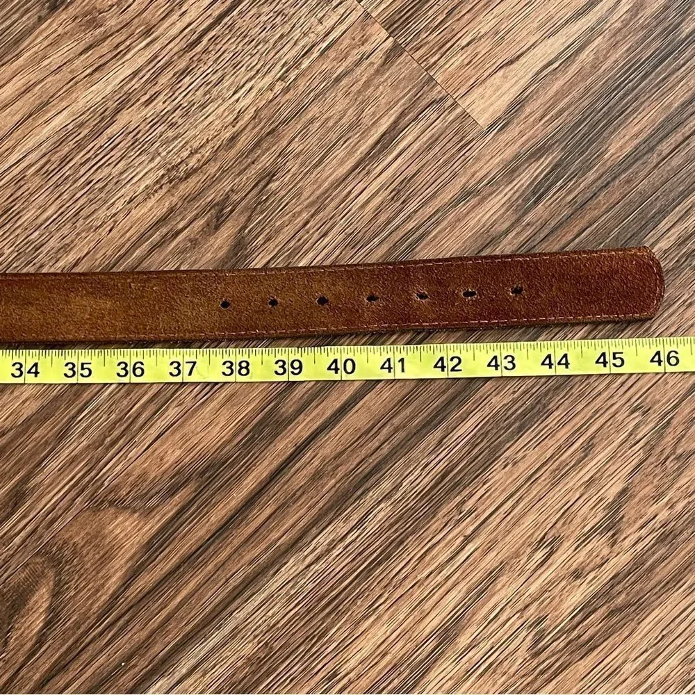 Oxford New York Genuine Cowhide Men's Dark Brown Leather Belt M/L 38-40